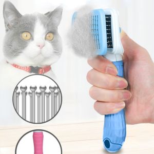 Pet Hair Remover Comb Cat Dog Hair Grooming And Care Brush For Long Hair Dog Pet Removes Hairs Cleaning Bath Brush