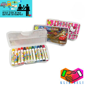 Klik-Beli Crayon Oil Pastel 12 Warna Krayon Mini Set Multiwarna Murah Anak