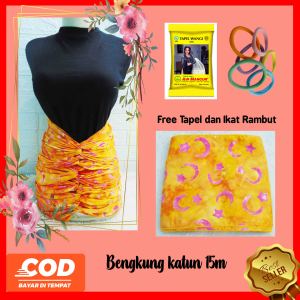 kembarshop Stagen bengkung katun 15m batik cap klasik motif n warna RANDOM