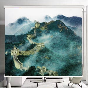 Custom Self Adhesive Mountain Nature Scenery Wallpaper Mural Sunrise Lake Fuji Mountain Landscape Wall Mural Living Room Bedroom TV Background Wall Decor Sticker