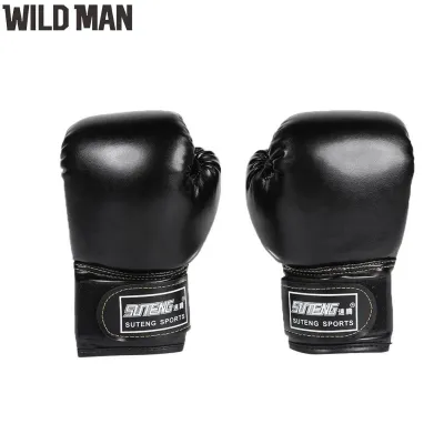 2pcs Boxing Training Fighting Gloves Leather Kid Sparring Kickboxing Gloves