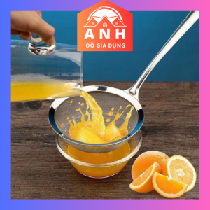 Dụng cụ hớt bọt vớt cặn lọc dầu lược dừa rây bột bằng inox không gỉ đa dạng đủ kích thước8cm11cm14cm16cm18cm20cm