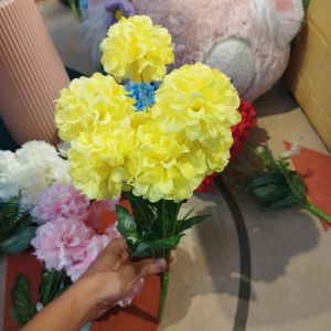 Hoa Cẩm Tú Cầu 9 Bông Nhập Khẩu Nhiều Màu Sắc Trang Trí Decor Nhà Cửa Quán Xá Cửa Hàng Trùm Sỉ Gia Thành