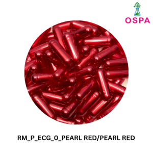 1000pcs Size 0 Pearl Red/Pearl Red OSPA High Quality Empty Gelatin Capsule