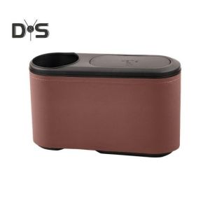 Tempat Tong Sampah 2 in 1 Cup Holder Mobil Car Trash Bin Push Jepit Gantung Penyimpanan