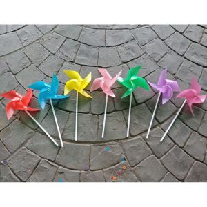 กังหันลมพลาสติกแบบพับ 4 ใบ เส้นผ่าศูนย์กลาง 20cm 23cm และ 38cm