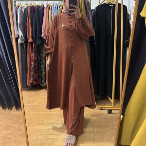 Setelan Wanita Crinkle Premium Terbaru / Oneset Larisa Model Kekinian /Set Long Crincle