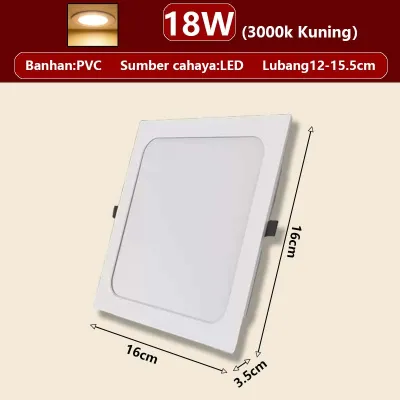 STARLIGHT LAMPUDownlight Panel LED Inbow Bulat/LAMPU DOWNLIGHT LED 3 WARNA/LAMPU PLAFON/6W 9W 12W 18W DOWNLIGHT PANEL/PUTIH/KUNING/NETRAL