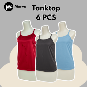 PROMO 6 PCS Lebih Murah Tanktop Wanita - Tanktop Tali Kecil Bahan nyaman Halus dan Menyerap Keringat