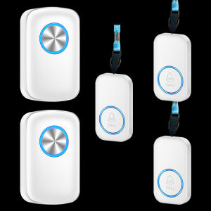 Elderly Beeper Wireless Bedside Home Patient Bell Device One-Click Call Bell Flash Call Bell Nursing Doorbell