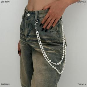 [COD] ZNPNXN Hip Hop Multilayer Imitation Cross Charm Jeans Pants Chain Personalized Waist Chain Fashion Wallet Chain Belt Decor