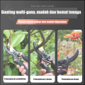 HOHODALINK Pruning Shears Gunting Dahan Bunga Ranting Stek Alat Potong Dahan Garden Scissors Gunting Taman Sk5 Stainless Steel 35mm Bukaan Besar. 