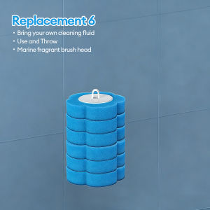 Toilet Brush Disposable Toilet Bowl Cleaning Brush Set Remover Household Simple Wall Mounted 360 Revolving Long Handle Toilet Bowl Brush