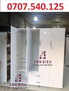 Tủ quần áo tủ nhựa Đài Loan 4 cánh cửa mởthiết kế theo yêu cầu freeship tphcm