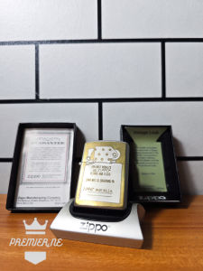ZIPPO SILVER GOLD LIGHTER GUARANTE ORIGINAL PING SOUND WITH SEAL ORANGE