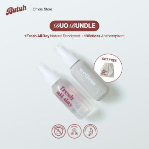 [Duo Bundle free Pouch] Fresh All Day & Wetless / Mengurangi Keringat dan Bau Badan