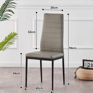 Nordic Dining Chair Soft Cushion Backrest Leather Chiar Leisure Chair Accent Chair Study Chair