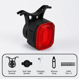 ADREE 6 Light Modes Smart Bike Tail Light LED Auto On/Off Brake Sensing Rear Lights Safety USB Rechargeable Cycling Rear Light Road Bike Accessories