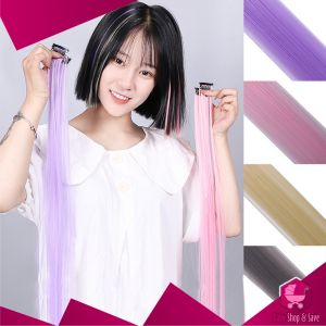 BabyShop-K144 Wig Jepit Rambut Palsu Lurus Panjang Single Hair Extention Colourful Wanita / Klip Wig Rambut Palsu Cewek Korea Warna Warni Hair Clip Import