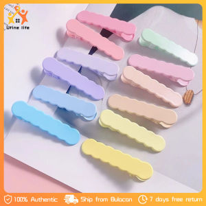 10Pcs Candy Color Traceless Hair Clip Duck Clip DIY Hair Clip for Girls Headwear Decoration Supplies Rondom Color Hairpin