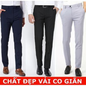 Quần tây âu nam vải dày co giãn không bai màu ống côn dáng hàn quốc bán chạy sản phẩm tốt với chất lượng và độ bền cao và được cam kết sản phẩm như hình