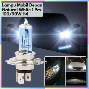FAST DELIVERY S&N Lampu Depan Mobil LED Super Terang Headlamp Xenon H4 Natural White 100/90W 1 PCS