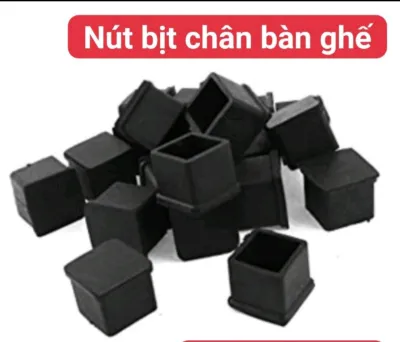 Bộ 10 chụp ngoài chân đế cao su nút bịt chân bàn ghế 20x20 - 25x25 - 30x30 - 40x40 - 50x50 - 20x40 - 25x50 - 30x60 - 40x80