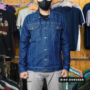 Jstro Jaket Jeans Denim Garmen Biru Dongker