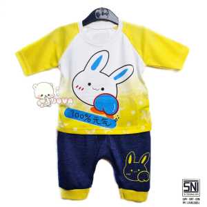 JOVA BAJU BAYI PEREMPUAN SETELAN ANAK CEWE LUCU STELAN CEWEK 6 12 BULAN CANTIK TRENDY KEKINIAN TANGAN PANJANG SEPEREMPAT LUCU KELINCI