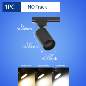 CHENBEN Led GU10 Track Light Rail Ceiling Lights 3/4 Heads Replaceable light bulb Track Lamp Spotlight For Home Living Room Clothing Shop