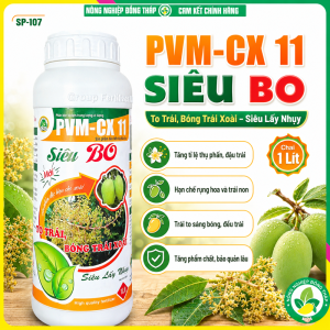 Phân Bón Lá Đạm-Trung Lượng-Vi Lượng PVM-CX 11 SIÊU BO – To Trái Bóng Trái Xoài – Siêu Lấy Nhụy (Chai 1 Lít)