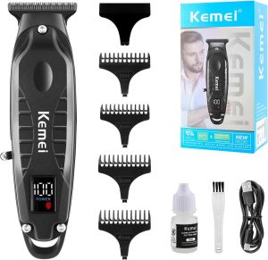 Kemei KM-2288 Hair Trimmer For Men Barber Hair Clipper Razor Rechargeable Electric Beard Hair Cut Machine 0mm