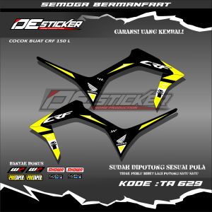Striping Stiker Semifull Variasi Motor CRF 150L Simpel Keren TA629