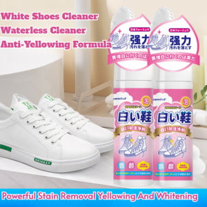 White Shoes Cleaner Kit Waterless Stain Remover for Sneakers Mesh Shoes Anti-Yellowing Whitening Instant Cleaning Foam with Brush White Shoes Cleaner Waterless Sneaker Cleaner