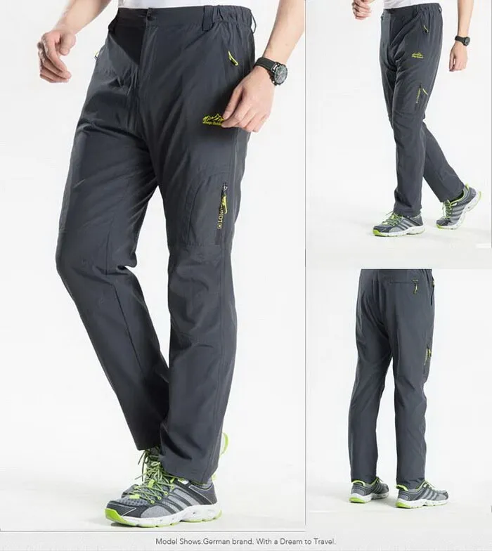 Ready stock】Stretch Hiking Pants Men Summer Breathable Quick Dry