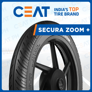 80/100-18 TL CEAT SECURA ZOOM + 80/100-18 TL (Tubeless) Motorcycle Tires