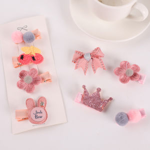 Lovely girls house 8Pcs/Set Cute Baby Bowknot Hair Clip for Girls Kids Korean Style Flower Headdress Princess Bow Side Clip Hair Accessories