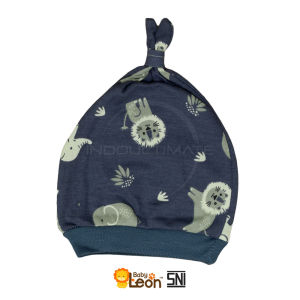 Topi Kuncir Bayi BABY LEON DS-122 Topi Kupluk Bayi Topi Kelinci Bayi Baru lahir Laki Laki Topi Bayi Perempuan Topi Bayi Lucu Baby Hat Pelindung Kepala Topi Motif