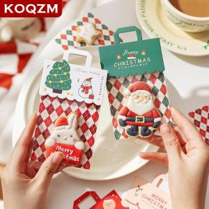 [COD] KOQZM KITCHEN Christmas Creative Snack Packaging Bag Header Festive Bag Exquisite Cardboard