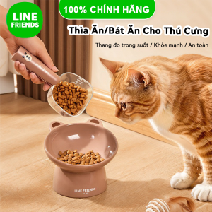 Thìa Đong Thức Ăn Thú Cưng Line Friends Có Vạch Chia Nhựa ABS LFB368