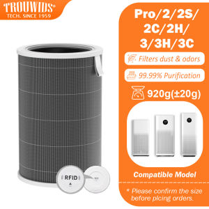 TROUWIDS H13 HEPA Filter for Air Purifier 4/4 Lite/4 Pro/Pro H/4 Compact/2/2S/2H/2C/3H/3C/3S/Pro/Max | Activated Carbon Filter