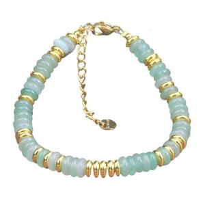 Eye Catching Natural Stone Beads Bracelet Bangle with Stainless Steel Lobster Clasp Trendy Accessories for Everyday Wear