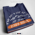 Kaos Distro Terbaru Gunung Bromo coordinate point Design Simple 30s Soft Style Unisex. 