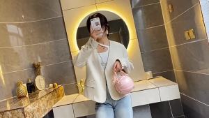 Personality INS Fashion Women Ball Bag Soft PU Leather Round Crossbody Thick Chain Hand Bags and Purses Female Basketball Bag