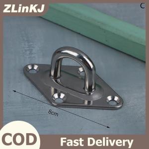ZLinKJ 1 cái M5 M6 M8 M10 304 thép không gỉ Trần treo tường móc nhiệm vụ nặng nề Neo tấm Mắt cho thuyền Yoga đu võng