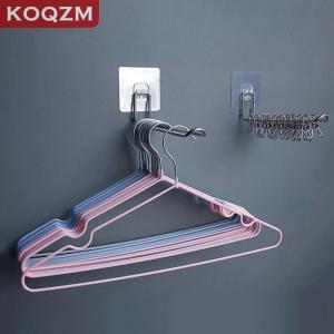 [COD] KOQZM KITCHEN Versatile Wall-mounted Hanger Storage Space-saving Foldable Clothes Hanger Rack Windproof Anti-slip Organizer