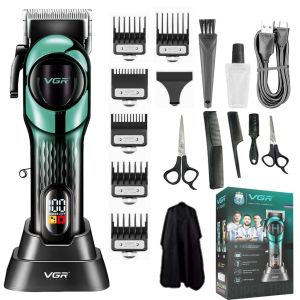 VGR VGR 966&166 2-in-1 Professional Hair Clipper & Trimmer Set Mens Professional Electric Shaver LCD Display Shaver