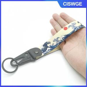 CISWGE Nhật Bản Xe Keychain Nylon Nhiệt Chuyển Key Vòng Dây Đeo Dây Buộc Sửa Đổi Tự Động Mặt Dây Chuyền Dây Chìa Khóa