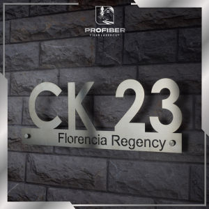 Nomor Rumah Stainless Steel Premium Model CK-23