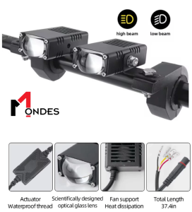 Vforce 2 PCS X 12V 100W 7-Colors MOTORCYCLE CAR Bumper FRONT GRILL LED PROJECTOR Fog Light Driving Light